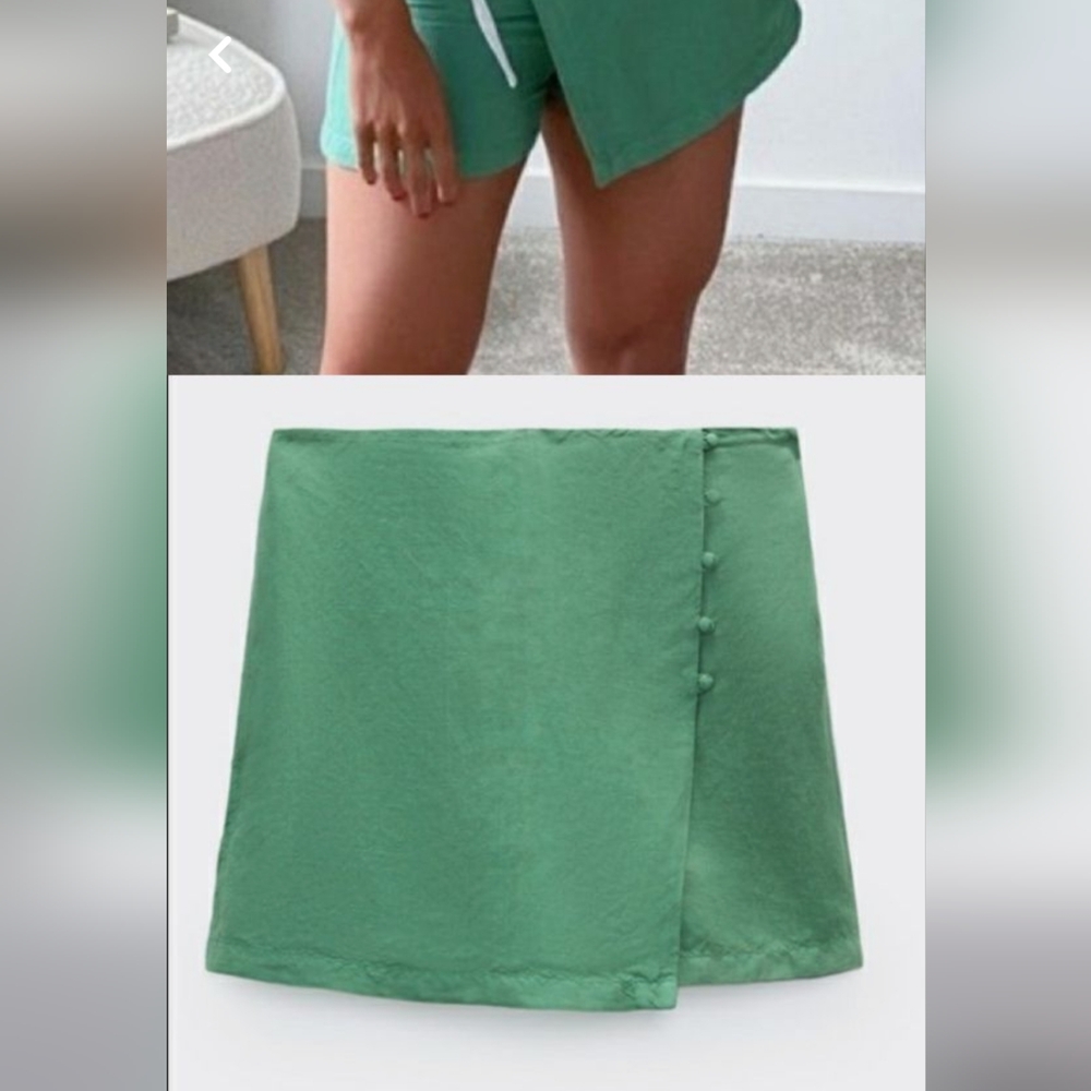 Zara Green Skort Size M